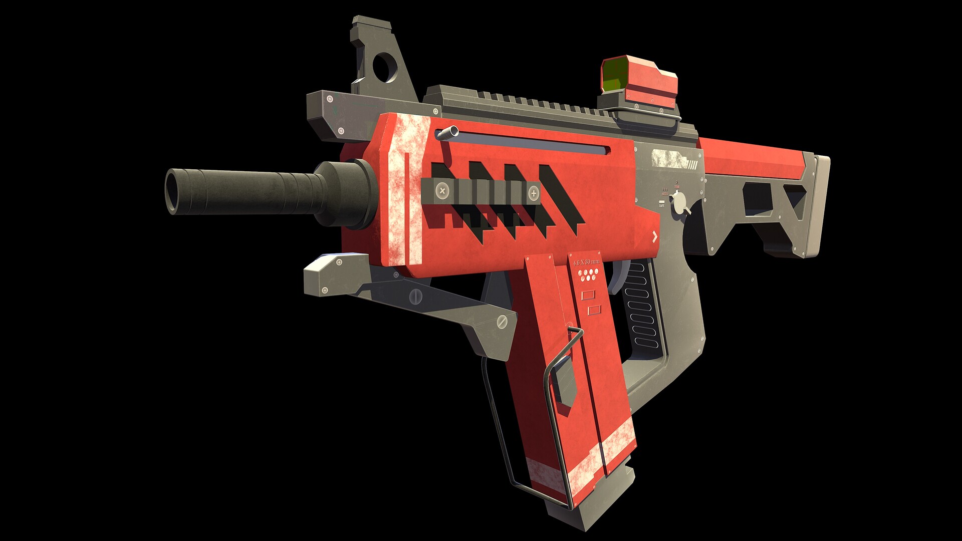 Fusil vu de coté