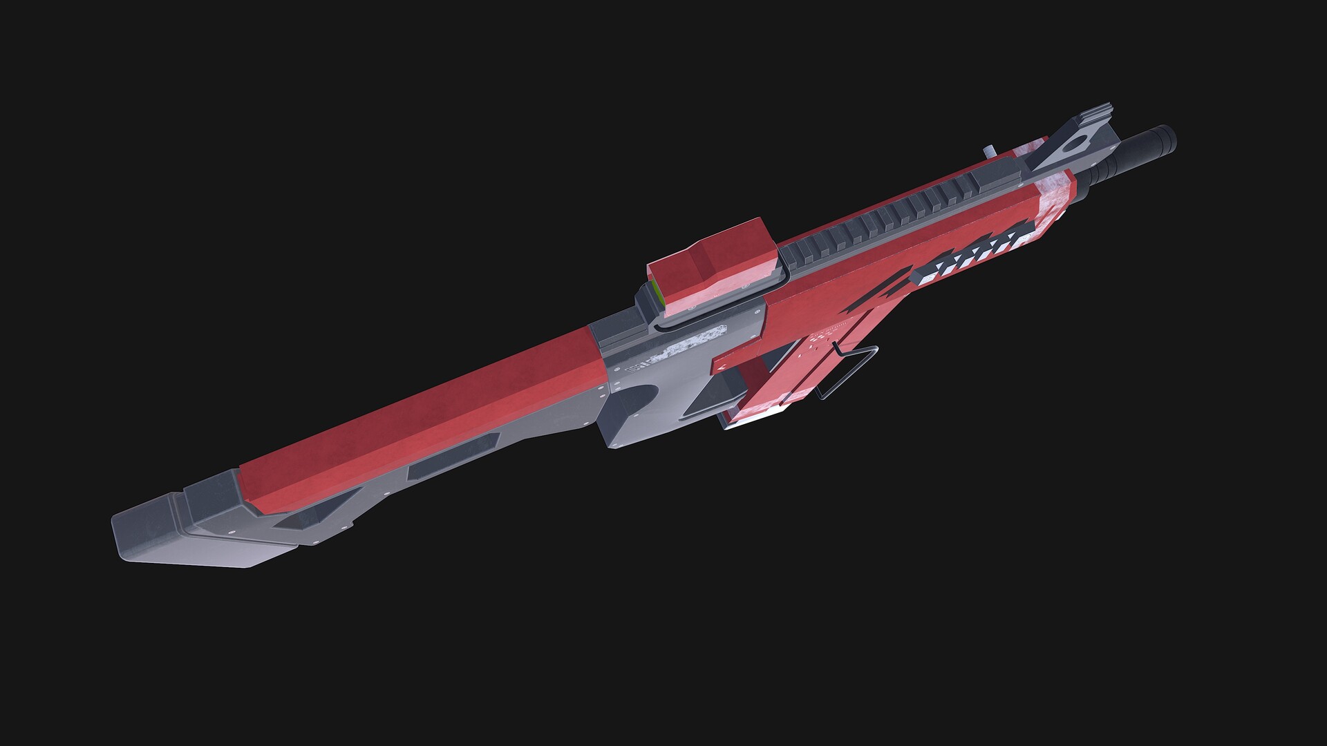 Fusil vu de haut