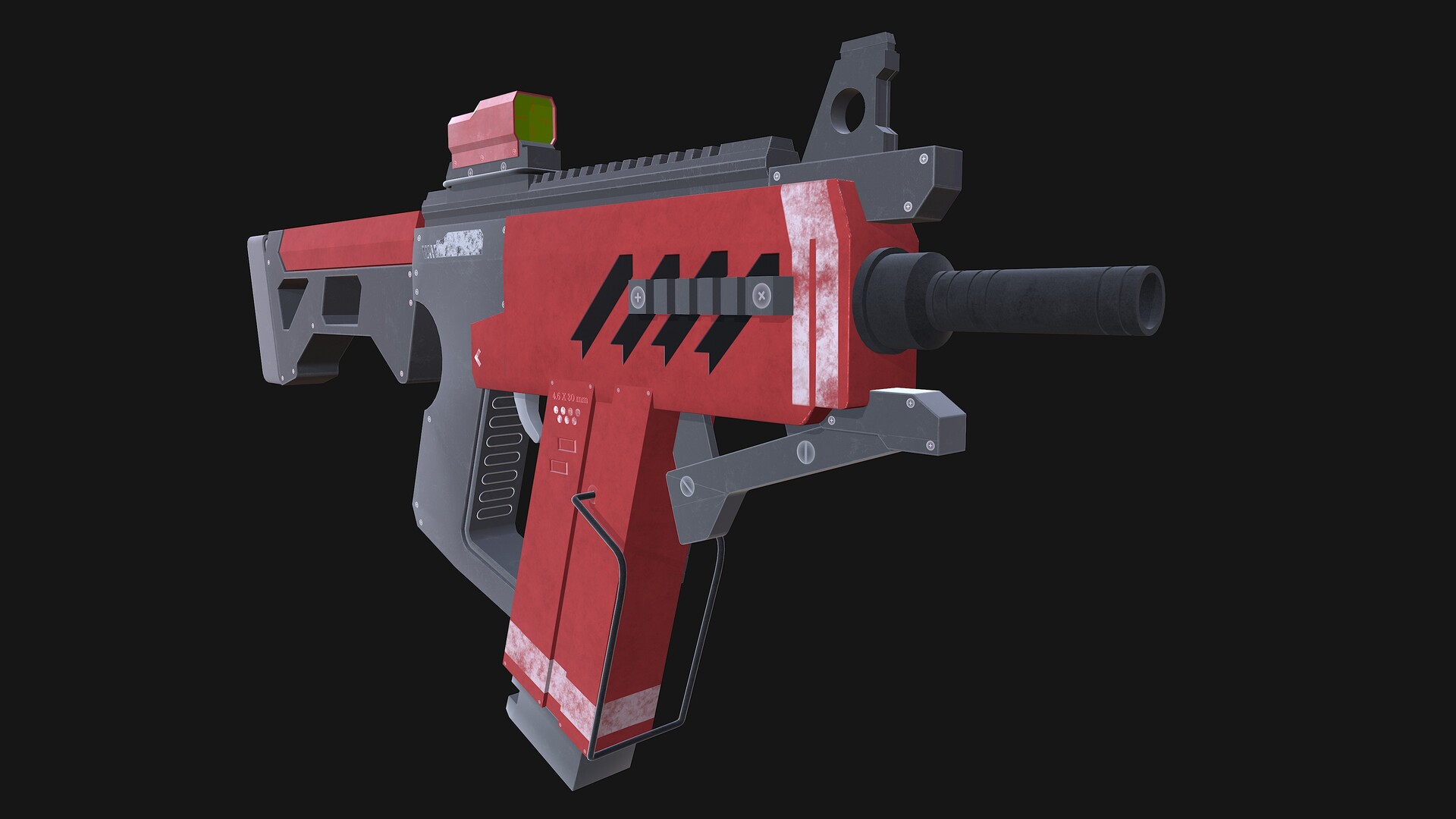 Fusil vu de biais
