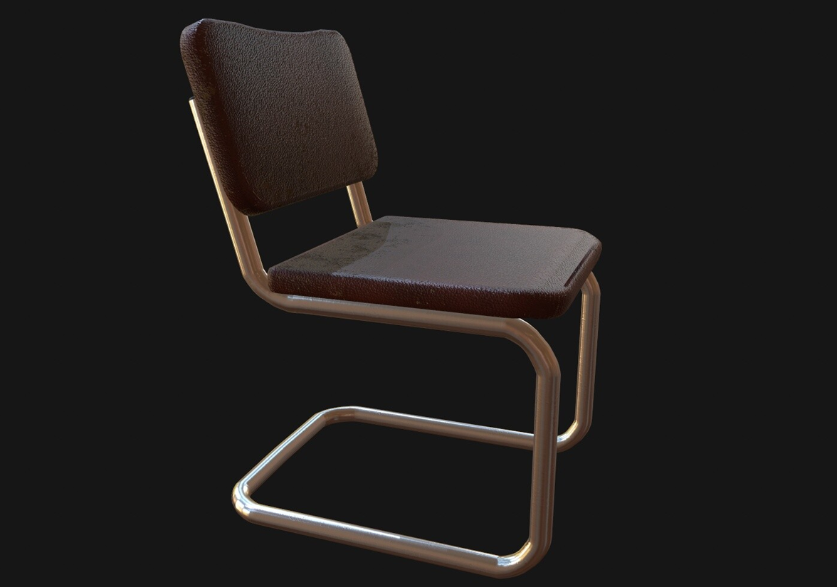 Chaise de métal